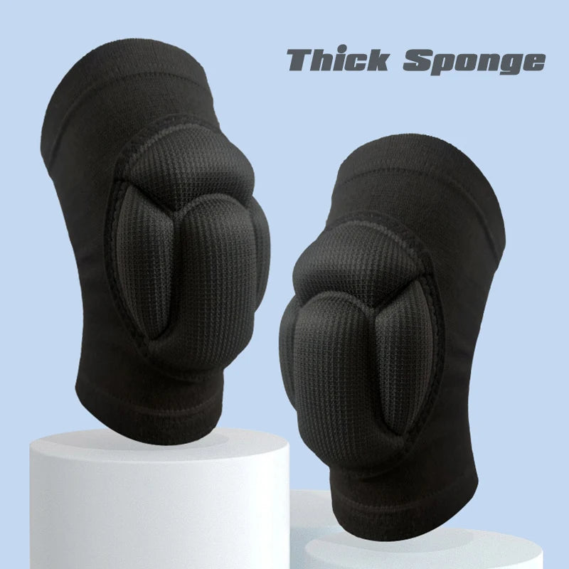 1 Pair Protection Sports Kneepad Men Elastic Knee Pads Support Fitness Gear Basketball Brace Protector Male NonSlip Pads - Otaj Gifts