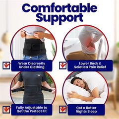 Lower Back Brace with 6 Stays Anti-skid Orthopedic Lumbar Support Breathable Waist Support Belt for Men Women Gym Pain Relief - Otaj Gifts