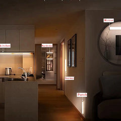 LED Motion Sensor Light Wireless LED Night Light Type C Rechargeable Light Cabinet Wardrobe Lamp Staircase Backlight For Kitchen - Otaj Gifts