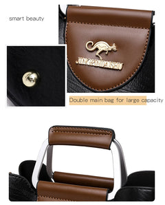 Luxury Designer Handbag Purses for Women 2024 Female Oil Leather Branded Shoulder Crossbody Messenger Tote Bag Small Fashion Sac - Otaj Gifts