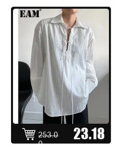 EAM Women Black Irregular Slit Big Size Trench New Stand Collar Long Sleeve Windbreaker Fashion Spring Autumn 2025 1DH0755 - Otaj Gifts