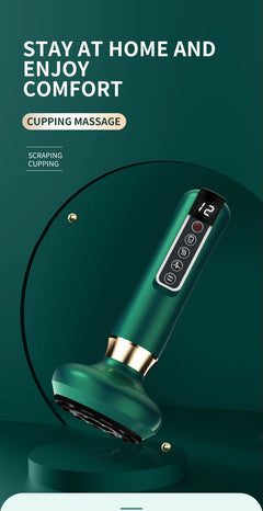 Electric Cupping Massager Vacuum Suction Cup GuaSha Anti Cellulite Beauty Health Scraping Infrared Heat Slimming Massage Therapy - Otaj Gifts