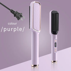 Electric Hot Comb Multifunctional Straight Hair Straightener Comb Negative Ion Anti-Scalding Styling Tool Straightening Brush - Otaj Gifts