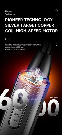 Kemei Usb Charging Portable Nose Ear Eyebrow Trimmer 3 In 1 Beauty Kit Electric Beard Nose Hair Clipper Men - Otaj Gifts