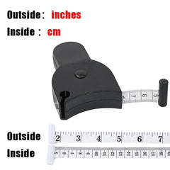 Portable Fitness Telescopic Health Tape Measure With Handle Torch Y-shaped Tape Measure Waist Circumference Tape Measure - Otaj Gifts