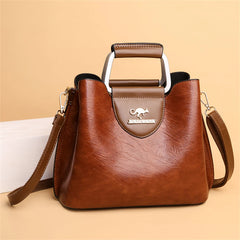 Luxury Designer Handbag Purses for Women 2024 Female Oil Leather Branded Shoulder Crossbody Messenger Tote Bag Small Fashion Sac - Otaj Gifts