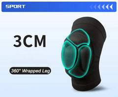 1 Pair Protection Sports Kneepad Men Elastic Knee Pads Support Fitness Gear Basketball Brace Protector Male NonSlip Pads - Otaj Gifts