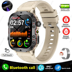 2025 New style Military Smart Watch Men IP68 5ATM Outdoor Sports Fitness Tracker Health Monitor 1.81Inch BT Call Smartwatch - Otaj Gifts