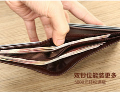 【Genuine Cowhide Leather】ManBang Brand Hot Sale Men's Wallet Luxury Original Short Tri-Fold First Layer Cowhide Purse Business - Otaj Gifts