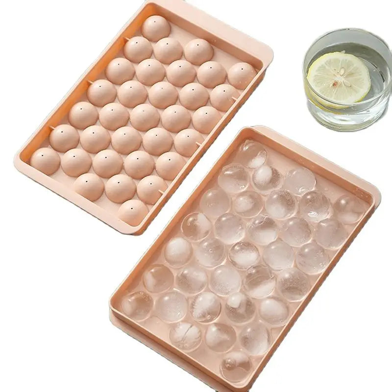 33 Ice Boll Hockey PP Mold Frozen Whiskey Ball Popsicle Ice Cube Tray Box Lollipop Making Gifts Kitchen Tools Accessories - Otaj Gifts