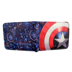 Hot Sell Marvel Comics Wallet Captain America Purse with Coin Pocket - Otaj Gifts