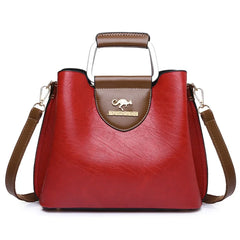 Luxury Designer Handbag Purses for Women 2024 Female Oil Leather Branded Shoulder Crossbody Messenger Tote Bag Small Fashion Sac - Otaj Gifts