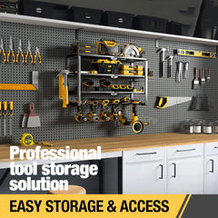 Power Tool Organizer Rack Wall Mount Tool Cabinet Electric Drill Holder Heavy Metal Tool Shelf Storage Rack for Workshop Garage - Otaj Gifts