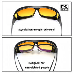 2024 KJOY Brand Night Vision Sunglasses Car Night Driving Glasses Driver Goggles Unisex Sun Glasses UV Protection Sunglasses - Otaj Gifts