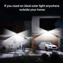 Powerful 4 LED Solar Security Lights Outdoor Decor Sensor Motion 3 Modes Street Waterproof Lamp Wall Night Work Light for Garden - Otaj Gifts
