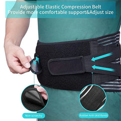 Lower Back Brace with 6 Stays Anti-skid Orthopedic Lumbar Support Breathable Waist Support Belt for Men Women Gym Pain Relief - Otaj Gifts