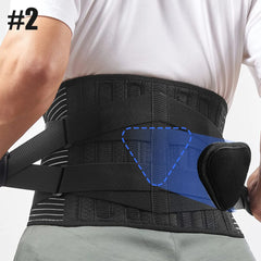 Lower Back Brace with 6 Stays Anti-skid Orthopedic Lumbar Support Breathable Waist Support Belt for Men Women Gym Pain Relief - Otaj Gifts