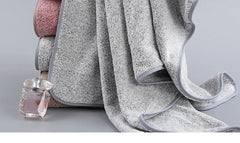 70x140cm Bamboo Charcoal Coral Velvet Bath Towel for Adult Soft Absorbent Microfiber Fabric Towel Household Bathroom Towel - Otaj Gifts
