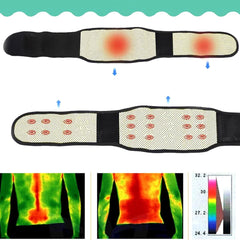 Adjustable Tourmaline Self Heating Magnetic Therapy Waist Support Belt Lumbar Brace Massage Band - Otaj Gifts