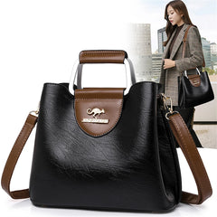 Luxury Designer Handbag Purses for Women 2024 Female Oil Leather Branded Shoulder Crossbody Messenger Tote Bag Small Fashion Sac - Otaj Gifts