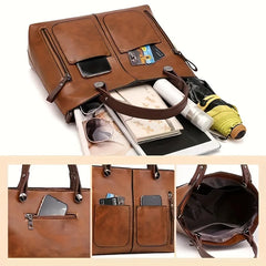 Women's Bag Fashion Classical Style Crossbody Handbag Retro PU Leather Shoulder and Purse Casual Bag Daily - Otaj Gifts