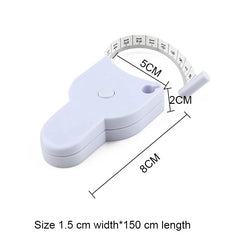 Portable Fitness Telescopic Health Tape Measure With Handle Torch Y-shaped Tape Measure Waist Circumference Tape Measure - Otaj Gifts