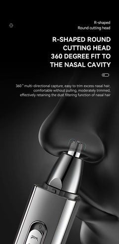 Kemei Usb Charging Portable Nose Ear Eyebrow Trimmer 3 In 1 Beauty Kit Electric Beard Nose Hair Clipper Men - Otaj Gifts