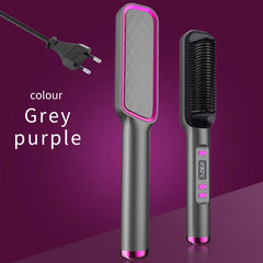 Electric Hot Comb Multifunctional Straight Hair Straightener Comb Negative Ion Anti-Scalding Styling Tool Straightening Brush - Otaj Gifts