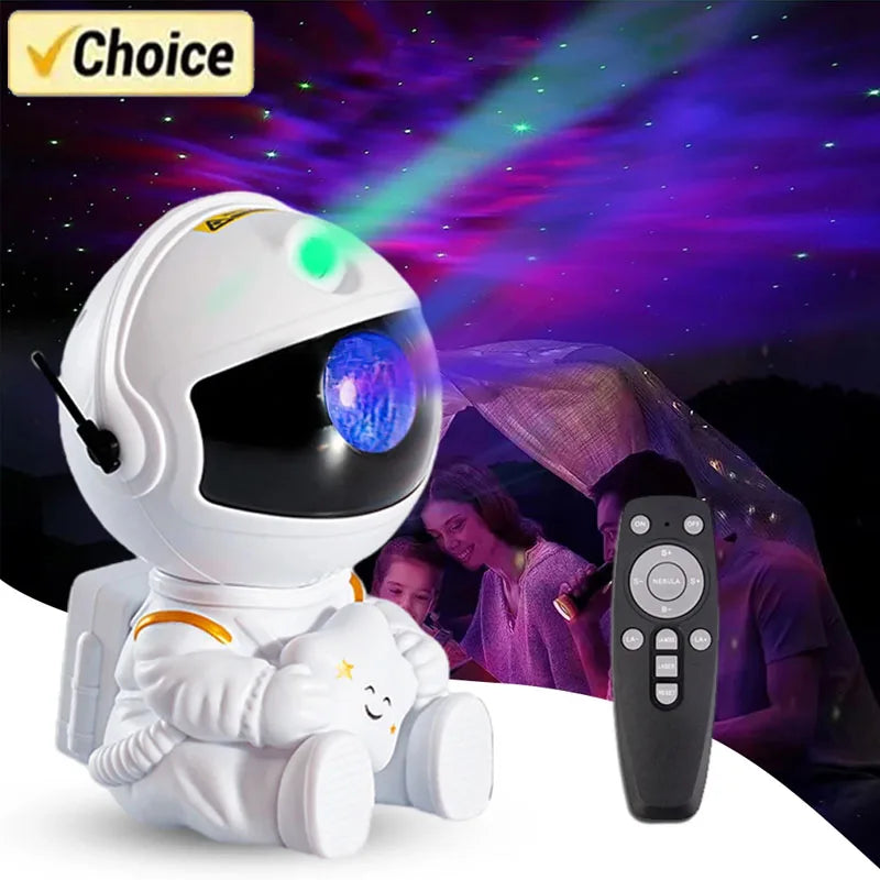 Star Projector Galaxy Night Light Astronaut Space Projector Starry Nebula Ceiling LED Lamp for Bedroom Home Decorative kids gift - Otaj Gifts