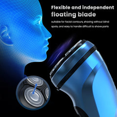 Sejoy Electric Razor for Men Rechargeable Electric Shavers Rotary Portable Travel Razor Idea Gift Beard Trimmer - Otaj Gifts