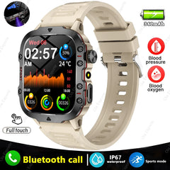 2025 New style Military Smart Watch Men IP68 5ATM Outdoor Sports Fitness Tracker Health Monitor 1.81Inch BT Call Smartwatch - Otaj Gifts