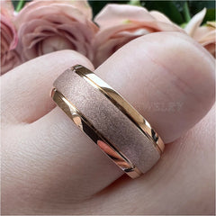 Sandblasted Tungsten Ring for Women & Men Fashion Engagement or Wedding Band - Otaj Gifts