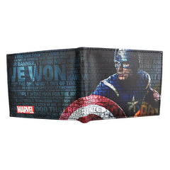 Hot Sell Marvel Comics Wallet Captain America Purse with Coin Pocket - Otaj Gifts