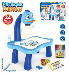 Kids Painting Board Toys Children LED Projector Art Painting Table Desk Arts Toy  Educational Learning Paint Tool Toy For Girl - Otaj Gifts