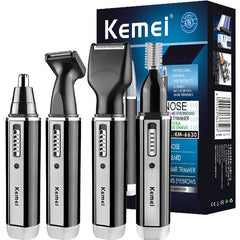 4in1 Rechargeable Nose Trimmer Beard Trimmer for Men Ear Eyebrow Nose Hair Trimmer for Nose and Ear Hair Removal Clean Machine - Otaj Gifts