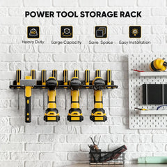 Power Tool Organizer Rack Wall Mount Tool Cabinet Electric Drill Holder Heavy Metal Tool Shelf Storage Rack for Workshop Garage - Otaj Gifts