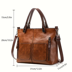 Women's Bag Fashion Classical Style Crossbody Handbag Retro PU Leather Shoulder and Purse Casual Bag Daily - Otaj Gifts