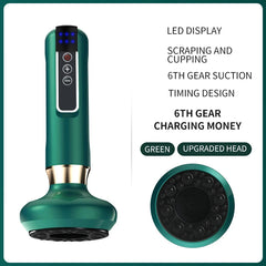 Electric Cupping Massager Vacuum Suction Cup GuaSha Anti Cellulite Beauty Health Scraping Infrared Heat Slimming Massage Therapy - Otaj Gifts