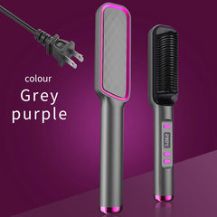 Electric Hot Comb Multifunctional Straight Hair Straightener Comb Negative Ion Anti-Scalding Styling Tool Straightening Brush - Otaj Gifts