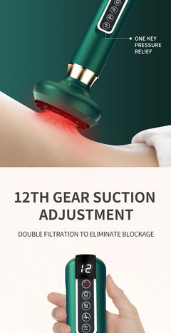 Electric Cupping Massager Vacuum Suction Cup GuaSha Anti Cellulite Beauty Health Scraping Infrared Heat Slimming Massage Therapy - Otaj Gifts