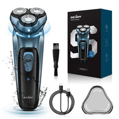 Sejoy Electric Razor for Men Rechargeable Electric Shavers Rotary Portable Travel Razor Idea Gift Beard Trimmer - Otaj Gifts