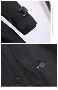 New 2024 Women British Style Windbreaker Streetwear Double Breasted Long Trench Coats Women Elegant Autumn Winter Casual Jackets - Otaj Gifts