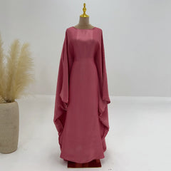 Butterfly Abaya Inside Inner Belt Muslim Party Long Dress Abayas for Women Dubai Turkey Islamic Clothing Ramadan Eid Kaftan Robe - Otaj Gifts
