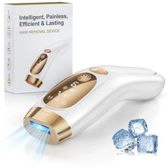 IPL Hair Removal Unlimited Flashes Laser Ice-Cooling Painless Whole Body Treament Safe & Effecctive Home Beauty Device Men Women - Otaj Gifts