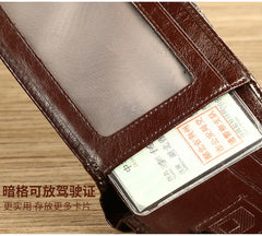 【Genuine Cowhide Leather】ManBang Brand Hot Sale Men's Wallet Luxury Original Short Tri-Fold First Layer Cowhide Purse Business - Otaj Gifts