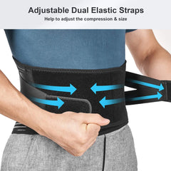 Lower Back Brace with 6 Stays Anti-skid Orthopedic Lumbar Support Breathable Waist Support Belt for Men Women Gym Pain Relief - Otaj Gifts