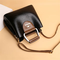Luxury Designer Handbag Purses for Women 2024 Female Oil Leather Branded Shoulder Crossbody Messenger Tote Bag Small Fashion Sac - Otaj Gifts
