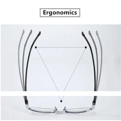2 Pair New Men Women Rimless Reading Glasses Anti Blue Light Bifocal Far Near Magnification Eyewear Presbyopic Glasses +150 +200 - Otaj Gifts