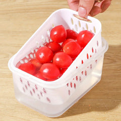 1/2/3pcs Refrigerator Storage Box Fridge Organizer Fresh Vegetable Fruit Drain Basket Storage Container Pantry Kitchen Organizer - Otaj Gifts