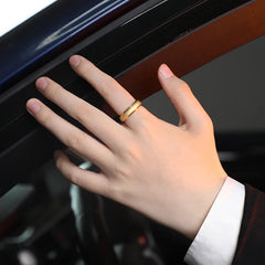 Gold and silver Color Rings for Couples Engagement Luxury Jewelry - Otaj Gifts